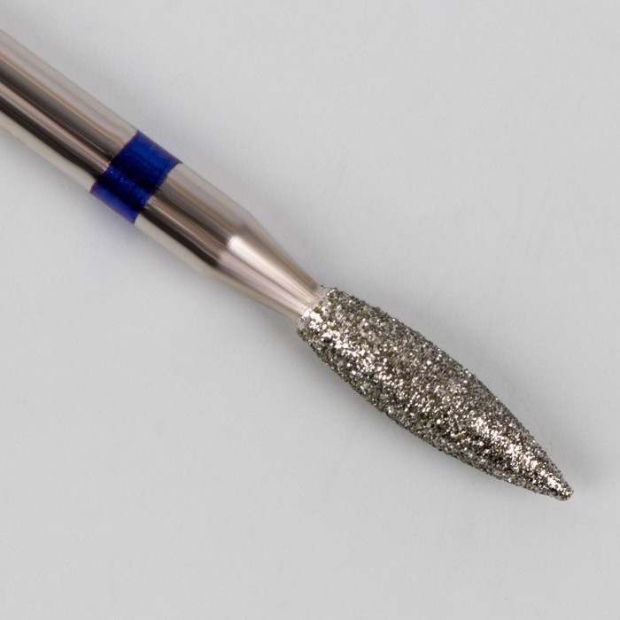 Фреза алмазная для маникюра «Пламя», средняя зернистость, 2,5 × 10 мм