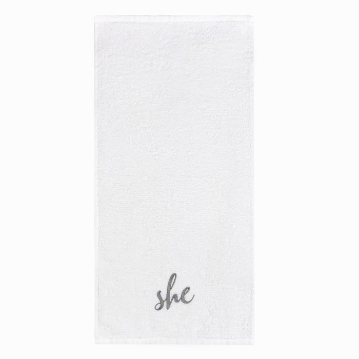 фото Набор полотенец "she & he" 35х50 см-2 шт, 100% хлопок, 350 г/м2 этель