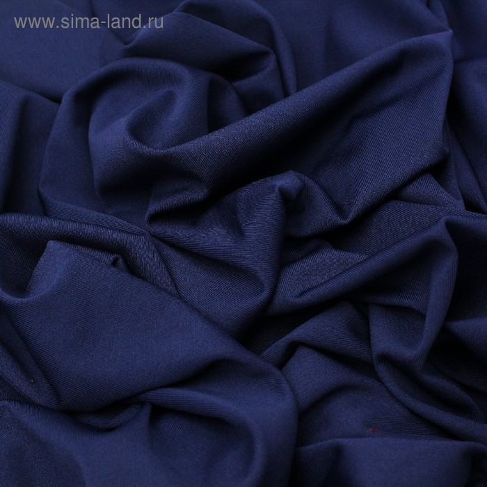 

Трикотаж плательный, бифлекс, ширина 150 см, цвет тёмно - синий