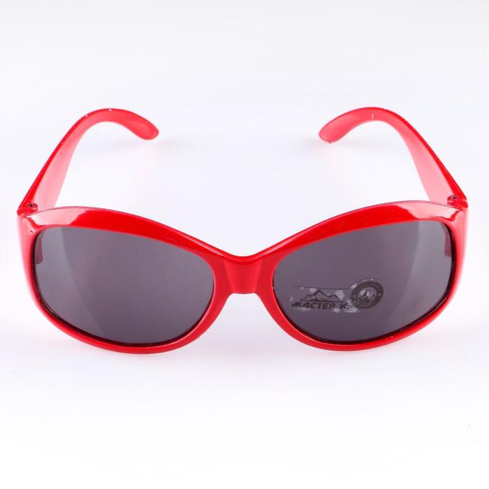фото Очки солнцезащитные. спортивные, uv 400, 11х12х4.5 см, линза 3.6х5 см, красные