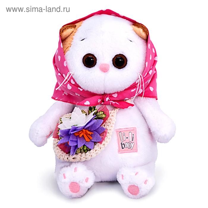

Мягкая игрушка Ли-Ли BABY в косыночке и с корзинкой 20 см