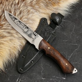 Нож туристический "Беркут" деревянная рукоять, сталь 40х13