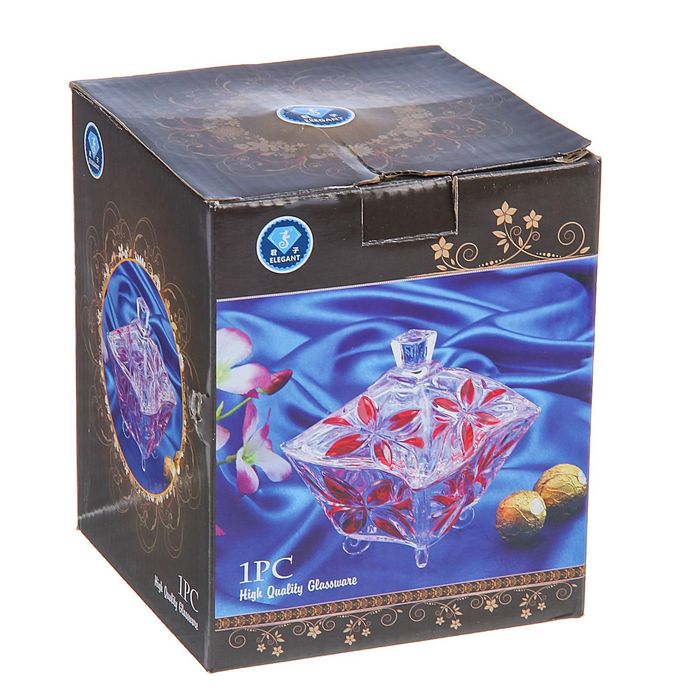 Сахарница 300 мл "Вьюга", с крышкой