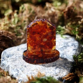 

Икона из латуни и янтаря "Семистрельная"