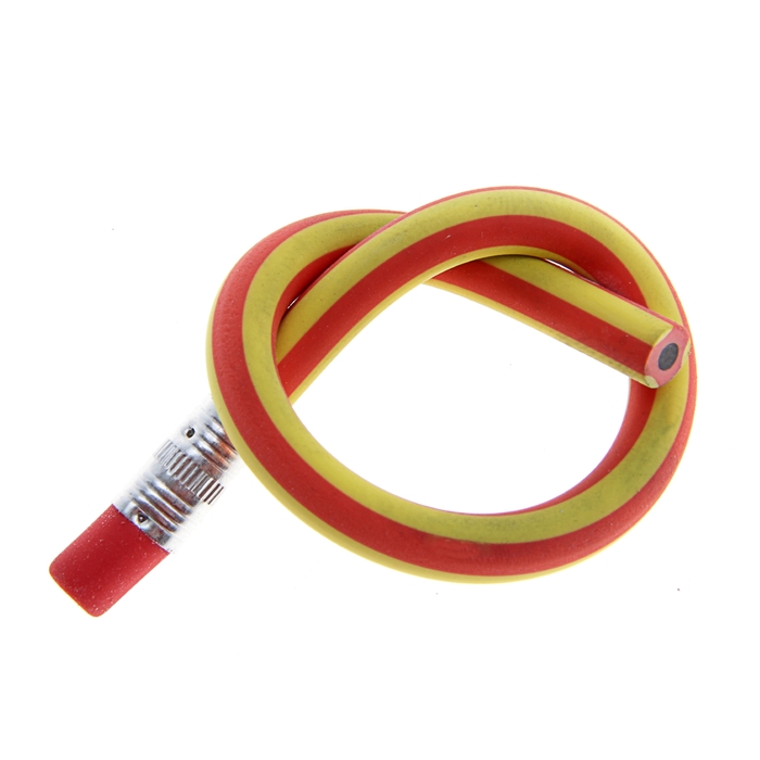 Набор карандашей чернографитных Гнущиеся с ластиками 06шт МИКС