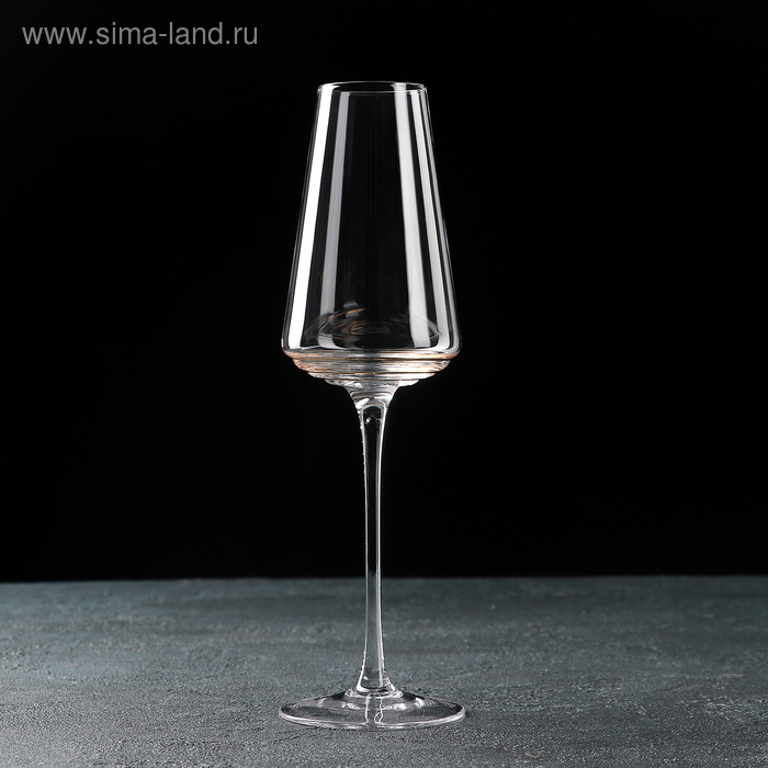 Бокал стеклянный для шампанского «Ринго», 280 мл бокал стеклянный для шампанского кьянти 170 мл цвет серый