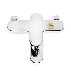 

Смеситель для ванны AFLORN "Nancy", хром, 3-функц-ная лейка D100мм, с монолитным изливом