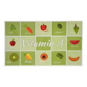 Наклейка на кафельную плитку 'Витамины' 45х75 см Ош