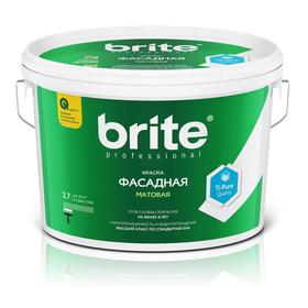 

Краска ВД "BRITE PROFESSIONAL" фасадная матовая база А 2,7л