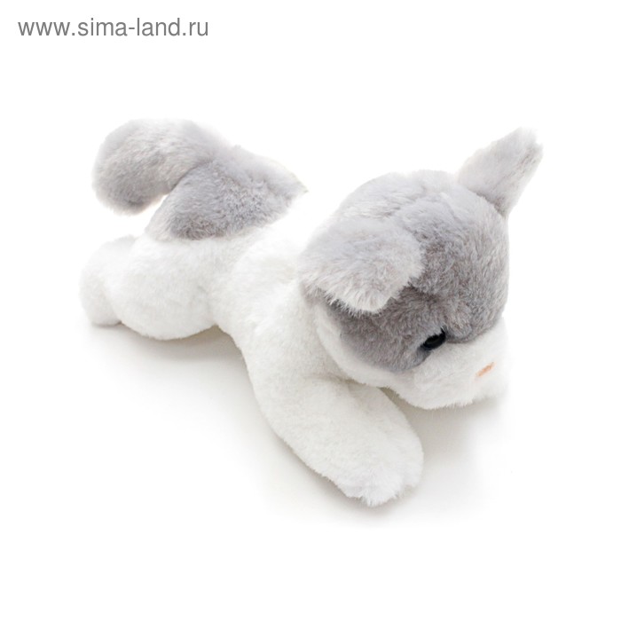Мягкая игрушка «Котёнок» бело-серый, 23 см