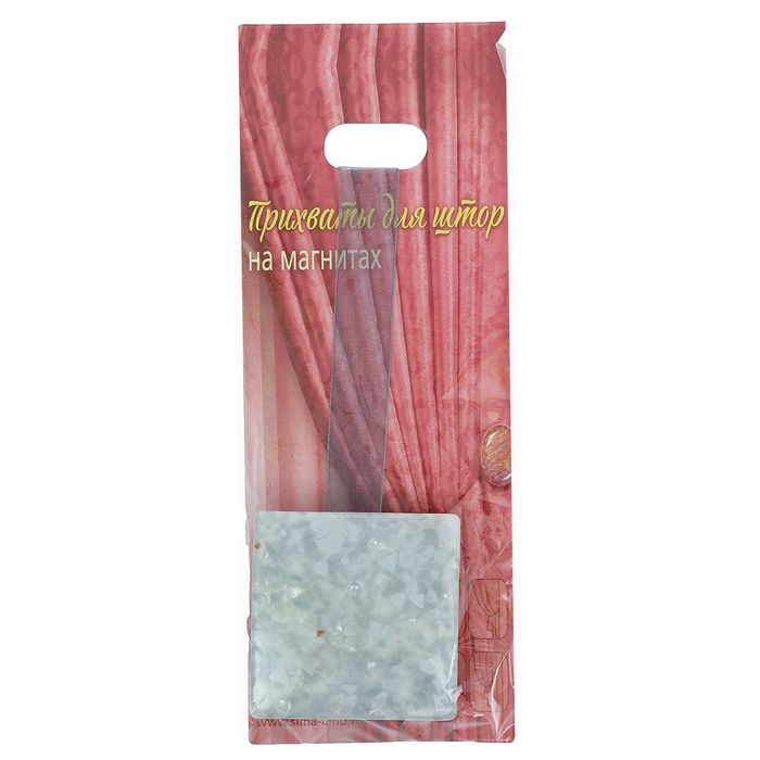 Подхват для штор на ленте "Серпантин", цвет серый