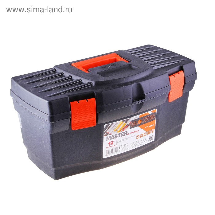 фото Ящик для инструментов "master economy", цвет черно-оранжевый plastic centre