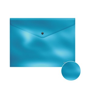 

Папка-конверт на кнопке FC Erich Krause Glossy Ice Metallic непрозрачная, 180 мкм, микс