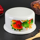 Салатник, 2,5 л, с крышкой, деколь МИКС - Фото 3