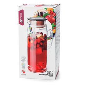 

Кувшин с крышкой Gros, цвет МИКС, 1.5 л