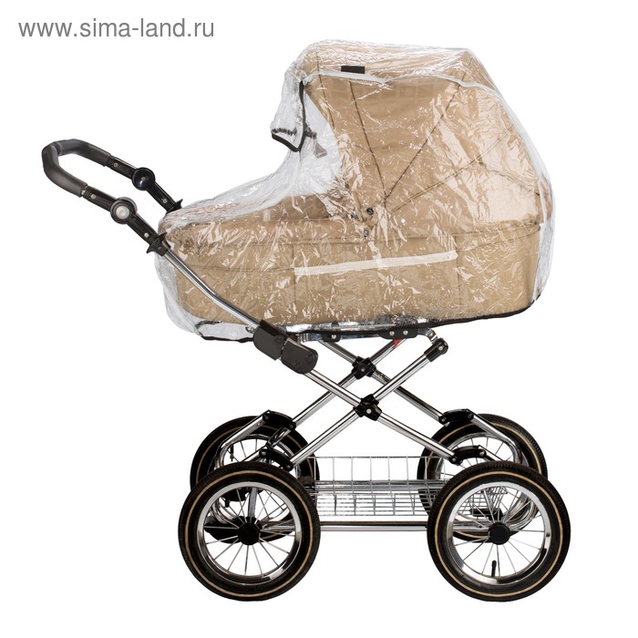 Универсальный дождевик для детской коляски, с окном, со светоотражателем, в сумке