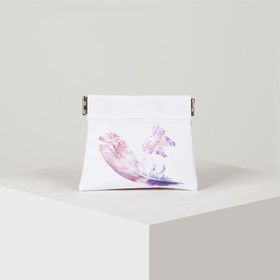 

Кошелёк женский, отдел на металлической стяжке, цвет белый