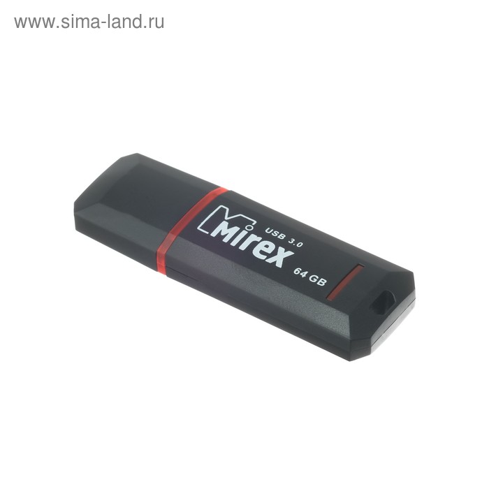 

Флешка Mirex KNIGHT BLACK, 64 Гб, USB3.0, чт до 140 Мб/с, зап до 40 Мб/с, черная