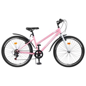 Велосипед 26' Progress Ingrid Low, цвет розовый/белый, размер 15' Ош