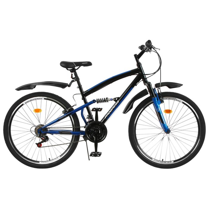 фото Велосипед 26" progress sierra fs, цвет черный/синий, размер 16"