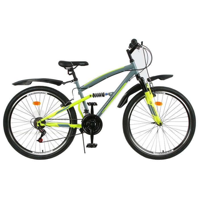фото Велосипед 26" progress sierra fs, цвет серый/зеленый, размер 18"