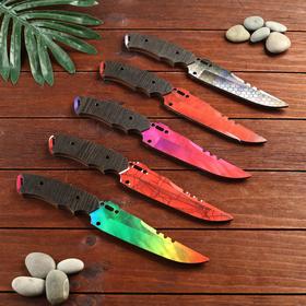 Сувенир деревянный нож 1 модификация, 5 расцветов в фасовке, МИКС Ош