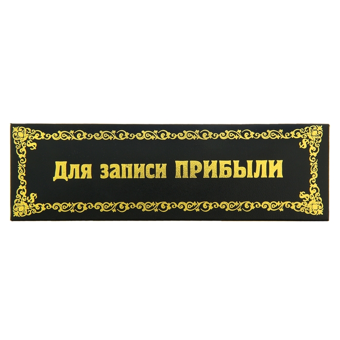 Ручка в подарочном футляре "Для записи прибыли"