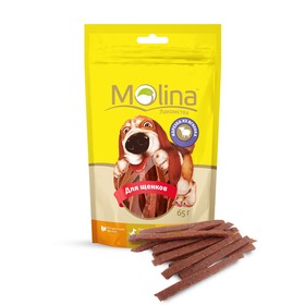 

Лакомство Molina для щенков, нарезка из ягненка, 65 г