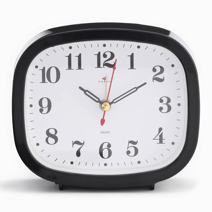 Часы - будильник настольные Классика, дискретный ход, 12.5 х 10.5 см, АА будильник настольные часы классика дискретный ход 8 х 8 х 3 7 см белый