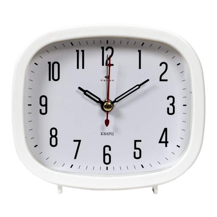 Часы - будильник настольные Классика, дискретный ход, 12.5 х 10.5 см, АА часы будильник настольные соломон дискретный ход 6 х 6 см аа