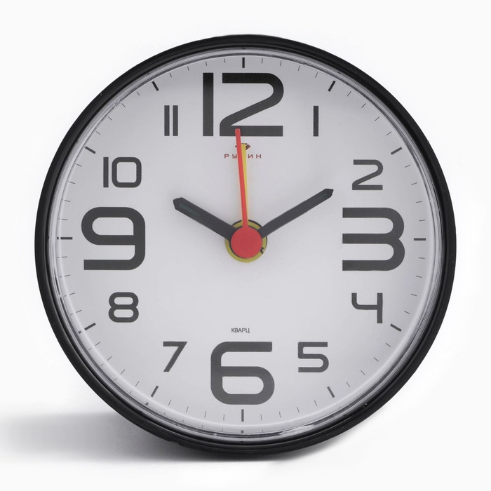 Часы - будильник настольные Классика, дискретный ход, 8 х 8 см, АА будильник классика дискретный ход d 6 см 9 х 8 см микс