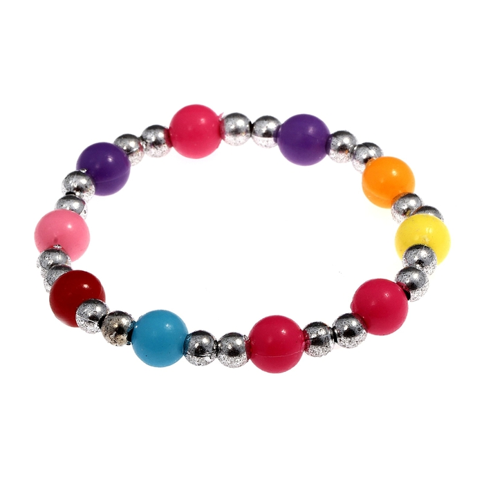 Браслет детский "Выбражулька" бусинки, цвет МИКС