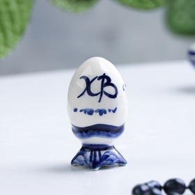 Сувенир «Яйцо», 6,5 см, гжель, малое Ош