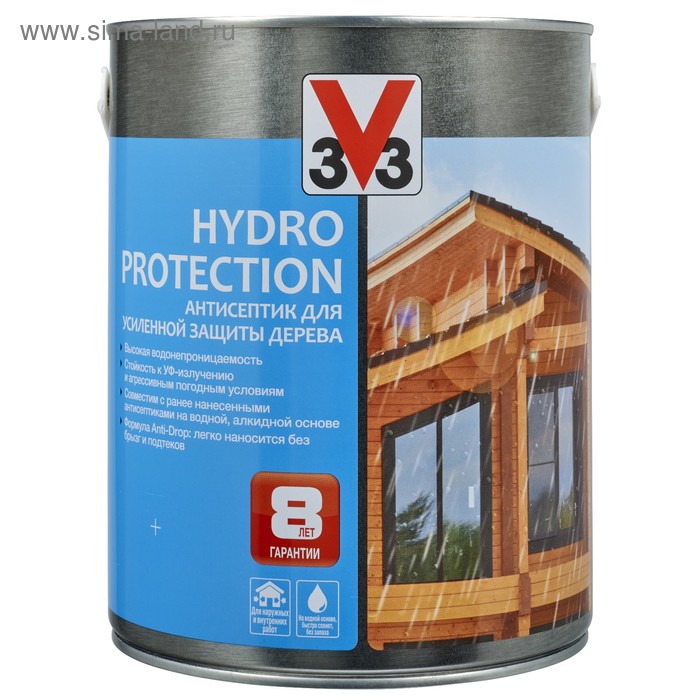 

Акриловый антисептик для дерева HYDRO PROTECTION полуглянец Бесцветный 9л.