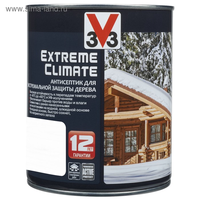 Акриловый антисептик для дерева EXTREME PROTECTION матовый Бронза  2,5л.