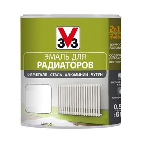 

Эмаль акриловая для радиаторов Реновация V33, белая, 0.5л