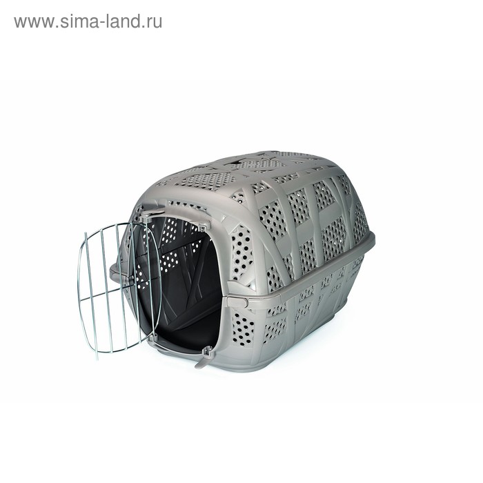 Переноска Imac Carry Sport для животных, металл. дверью, 48,5х34х32 см, бежево-серая
