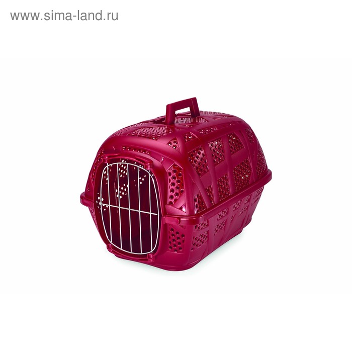 Переноска Imac Carry Sport для животных, с металлической дверью, 48,5 х 34 х 32 см, бордовая