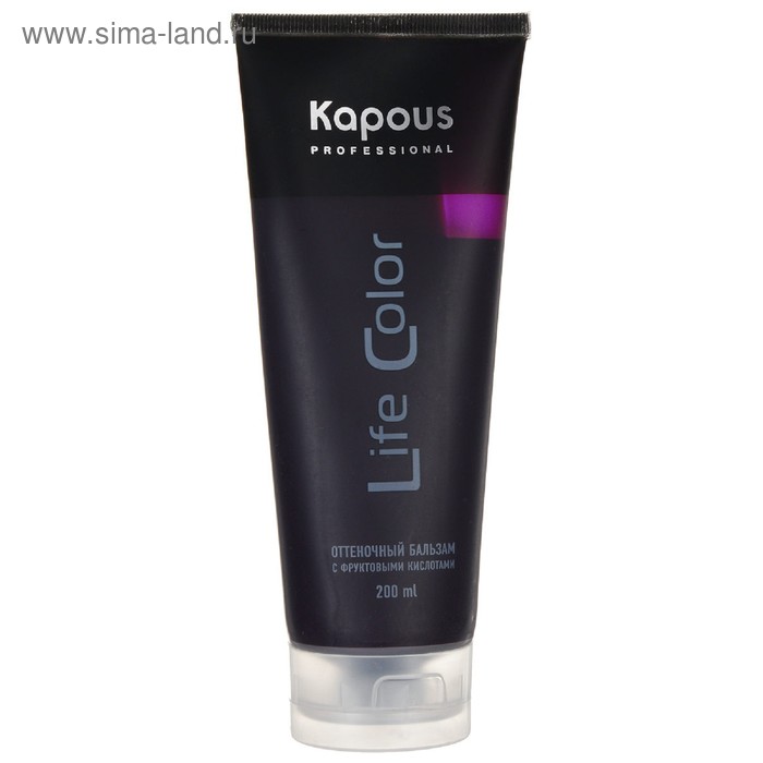 

Оттеночный бальзам для волос Kapous Life Color, тон фиолетовый, 200 мл