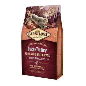 

Cухой корм Carnilove Duck Pheasant Hairball Control для кошек, утка и фазан, 2 кг