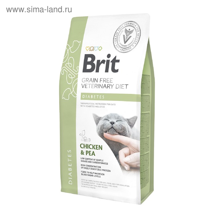 

Сухой корм Brit VDC Diabetes, для кошек, при диабете, 400 г