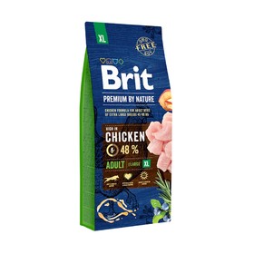 

Сухой корм Brit Premium by Nature Adult XL для собак гигантских пород, 15 кг