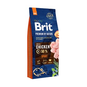 

Сухой корм Brit Premium By Nature Sport для взрослых собак, затратами энергии,15 кг