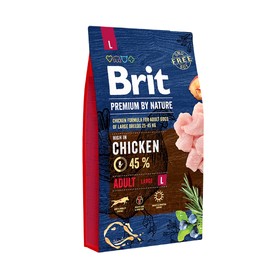 

Сухой корм Brit Premium by Nature Adult L для собак крупных пород, 8 кг