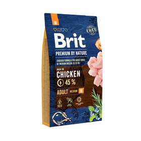 

Сухой корм Brit Premium by Nature Adult M для собак средних пород, 8 кг