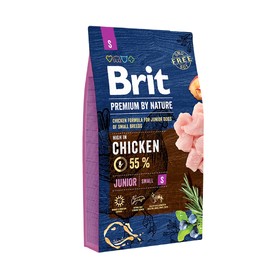 

Сухой корм Brit Premium by Nature Junior S для собак мелких пород, 8 кг