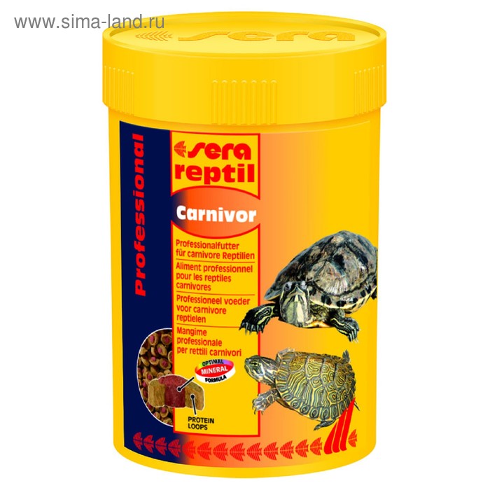 Корм Sera Reptil Professional Carnivor для рептилий, 100 мл, 28 г