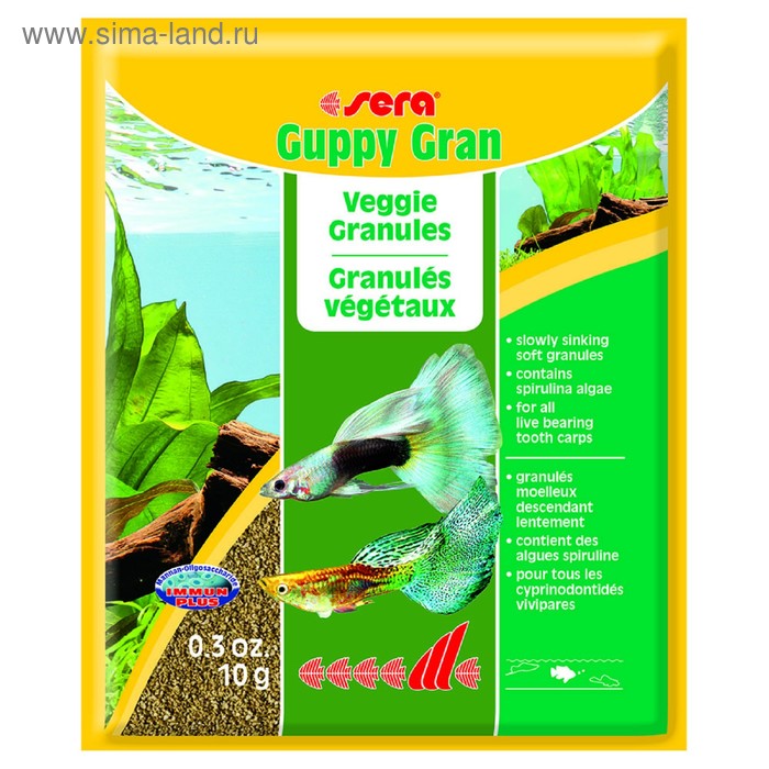 

Корм Sera Guppy gran для гуппи, 10 г