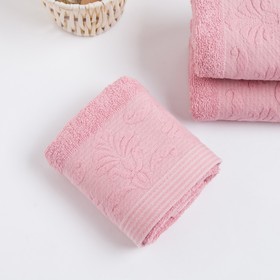 

Комплект махровых полотенец в коробке VENEZIA, 30х50 см - 3 шт, цвет пудра
