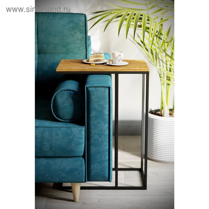 Стол придиванный «Агами», 500 × 310 × 705 мм, МДФ, цвет дуб американский стол придиванный хайгрет 500 × 500 × 705 мм металл мдф цвет белый